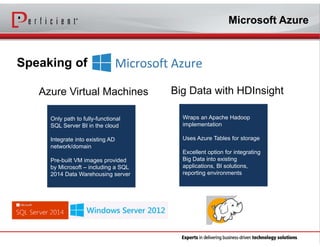 Making the Most of Power BI with SQL Server 2014 and Azure