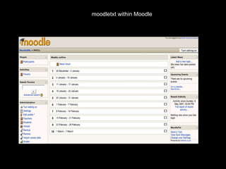 moodletxt within Moodle 