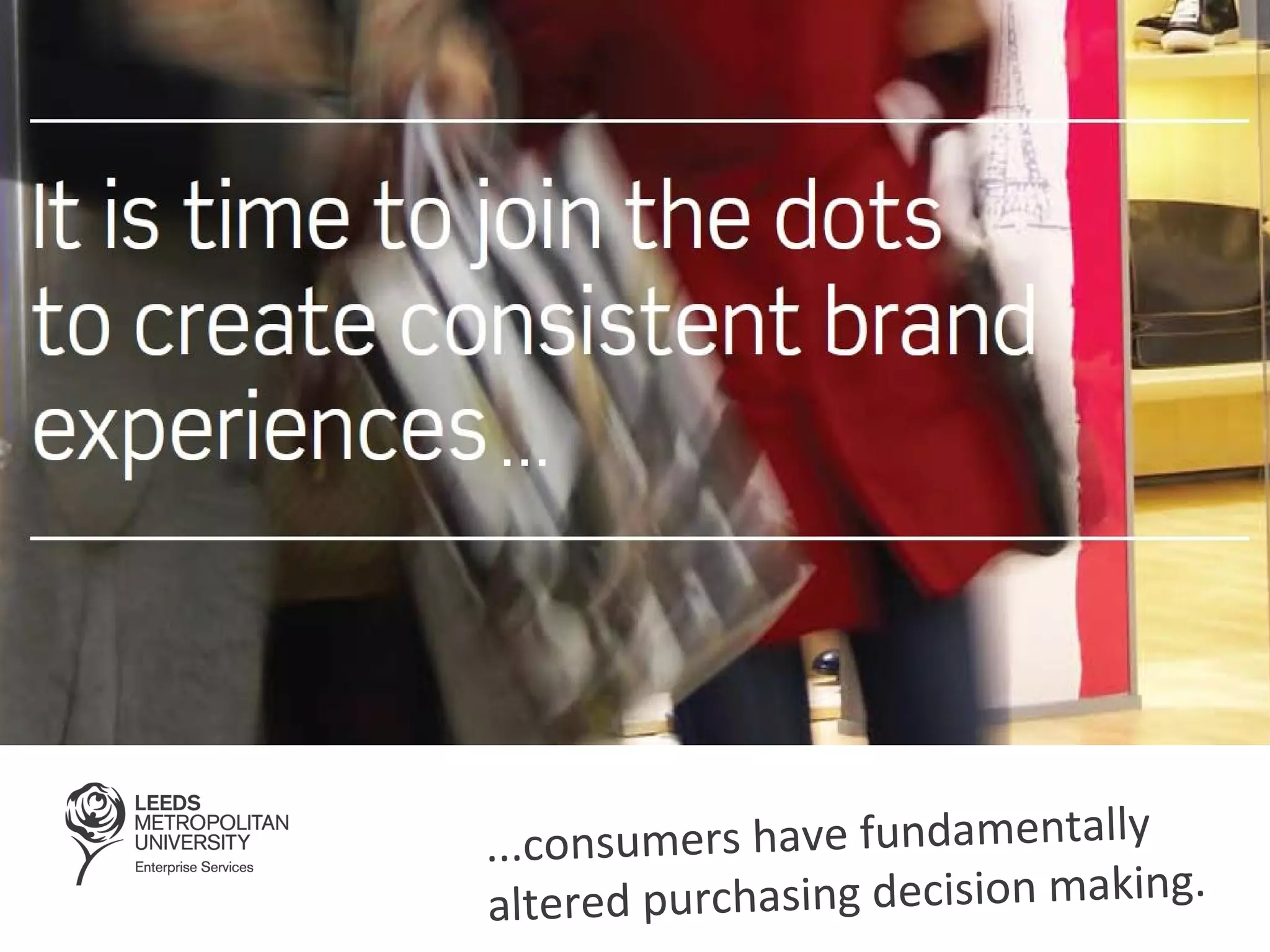 ...

...consumers have fundamentally
altered purchasing decision making.

 