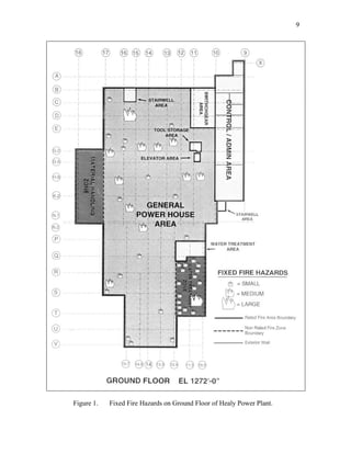 9
Figure 1. Fixed Fire Hazards on Ground Floor of Healy Power Plant.
 