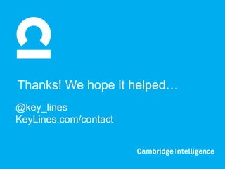 Thanks! We hope it helped…
@key_lines
KeyLines.com/contact
 