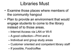 Making things easier: new design ideas for better library services | PPTX