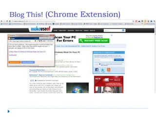 Blog This! (Chrome Extension)
 