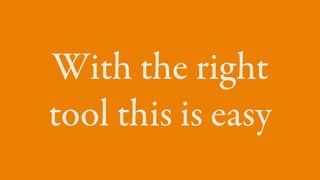 With the right
tool this is easy
 