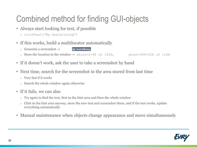Making visual gui testing agile | PPT