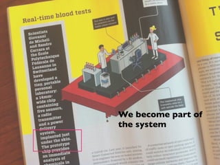 We become part of
the system
 