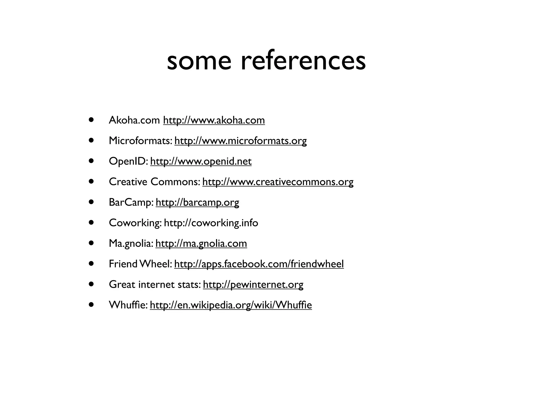 Making Whuffie [from SHiFT08]