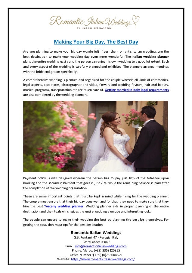 Making Your Big Day The Best Day
