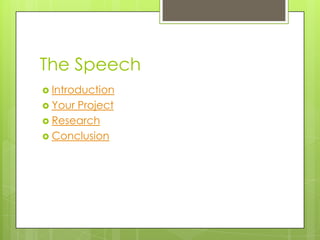 Making your senior project presentation | PPTX