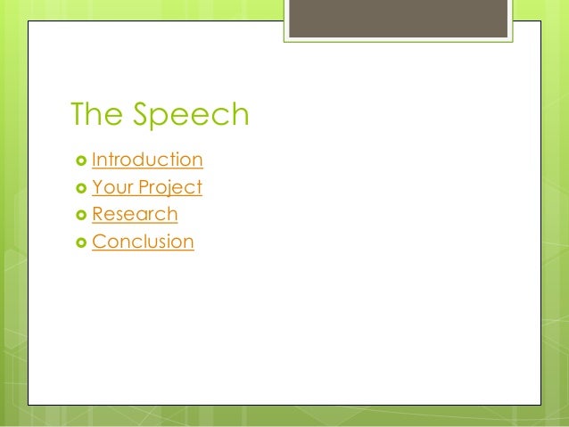 senior project presentation