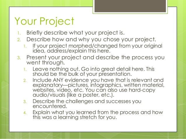 senior project presentation