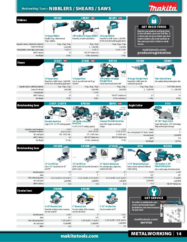 Makita Tools Catalog