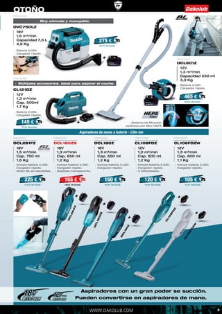 Catálogo de Makita OTOÑO 2019 - DAKOLUB