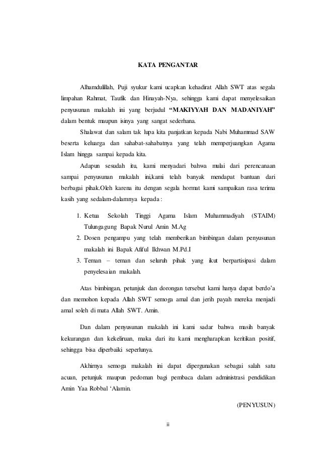 Makalah Makkiyah Dan Madaniyah