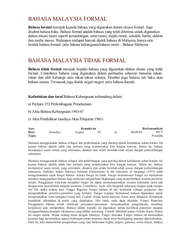 Maklumat bahasa malaysia