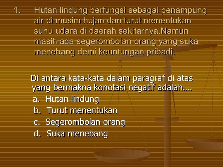 Makna denotasi dan konotasi 