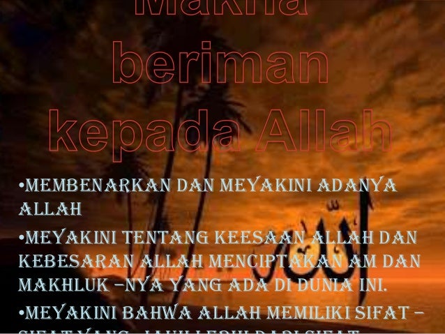 Makna beriman kepada allah