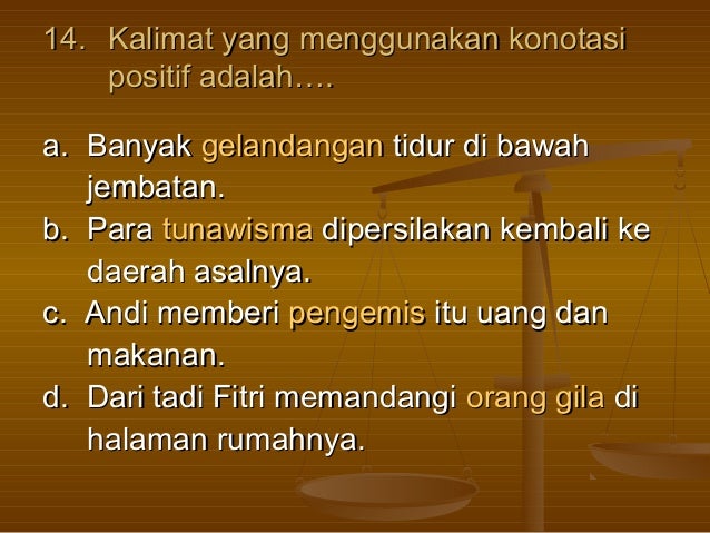 Makna denotasi dan konotasi