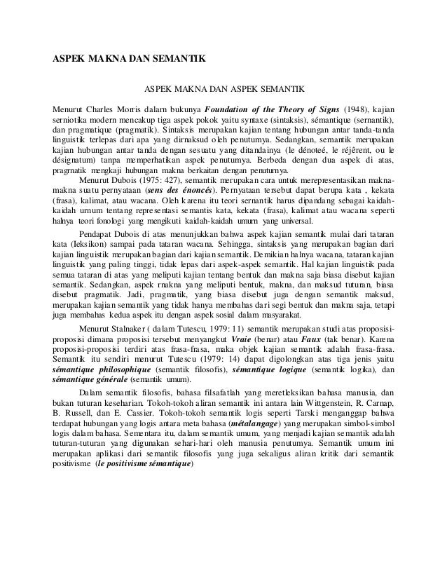Makna Semantik