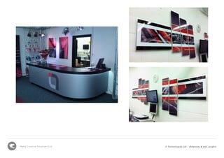 Mako Creative Solutions Ltd i7 Technologies Ltd - showroom & wall graphic
 