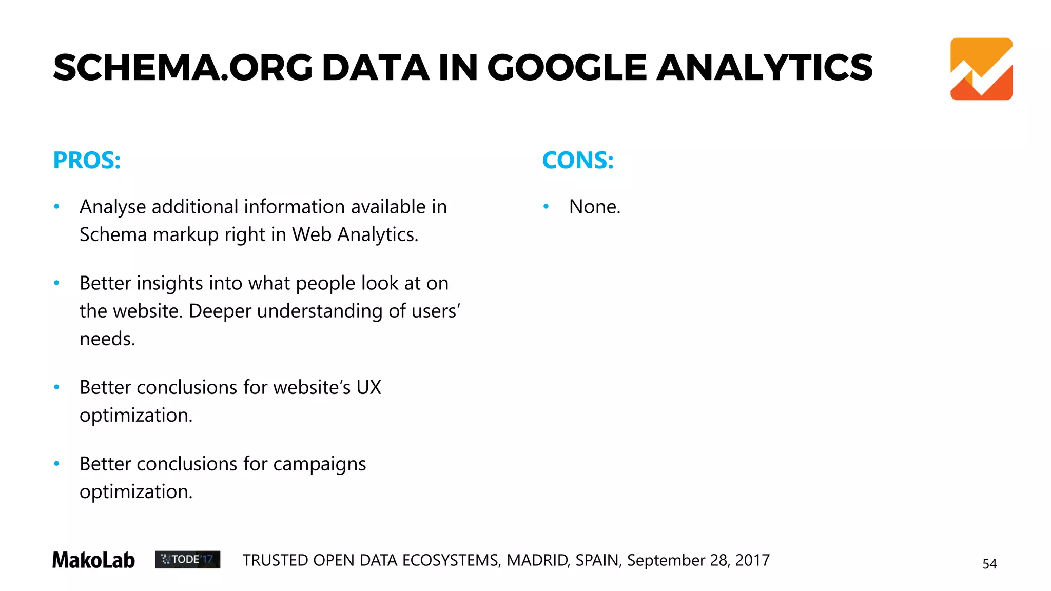57TRUSTED OPEN DATA ECOSYSTEMS, MADRID, SPAIN, September 28, 2017
Corporate product page + microdata
http://nusil.com/product/r-2370_rtv-silicone-rubber-foam
INTELLIGENT/SMART SEARCH BASED ON
SCHEMA.ORG MARKUP
 