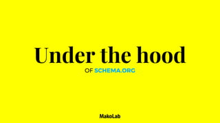 Under the hoodOF SCHEMA.ORG
 