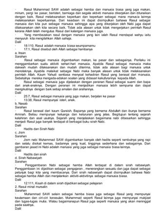 Makrifatur rasul | DOCX