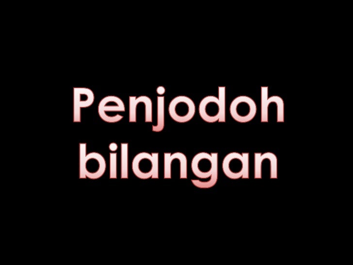 penjodoh bilangan