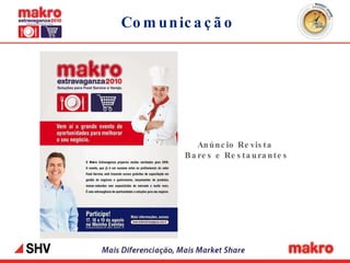 Comunicação Anúncio Revista  Bares e Restaurantes 