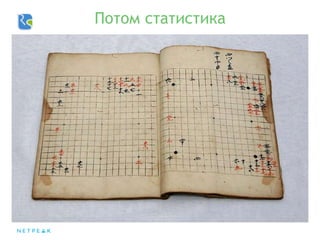 Потом статистика
 