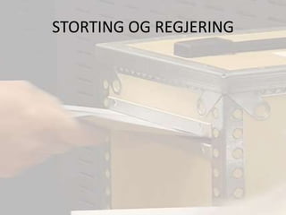 STORTING OG REGJERING
