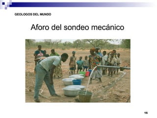 Aforo del sondeo mecánico 