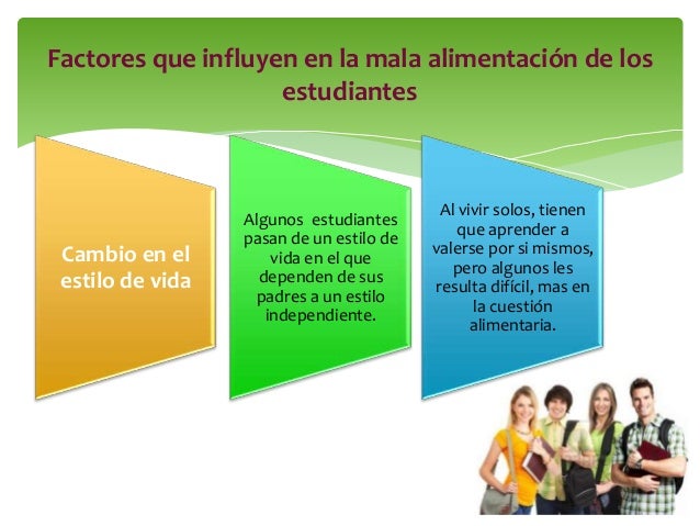 Mala alimentación en los estudiantes