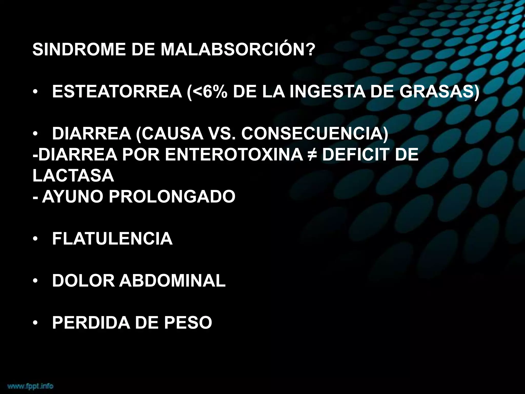Sindrome de Malabsorcion | PPTX