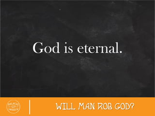 MALACHI #6 - WILL MAN ROB GOD - PTR VETTY GUTIERREZ - 4PM AFTERNOON SERVICE