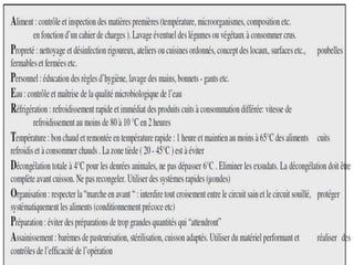 Maladies bacteriennes transmises par les aliments