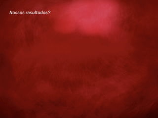 Nossos resultados?
 