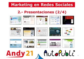5
2.- Presentaciones (2/4)
 