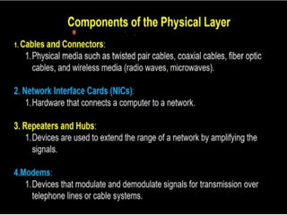Understanding Physical Layer Functionality in Computer Networking | PPTX