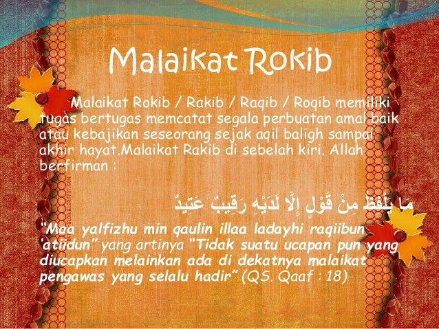 10 MALAIKAT BESERTA DALILNYA
