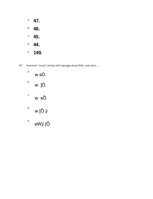 Aksara Anusuara Bahasa Bali