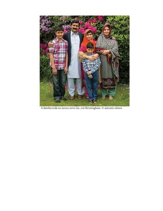 A família toda no nosso novo lar, em Birmingham. © antonio olmos
 