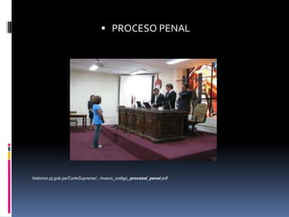  PROCESO PENAL

historico.pj.gob.pe/CorteSuprema/.../nuevo_codigo_procesal_penal.pdf

 