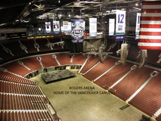 ROGERS ARENA
HOME OF THE VANCOUVER CANUCKS