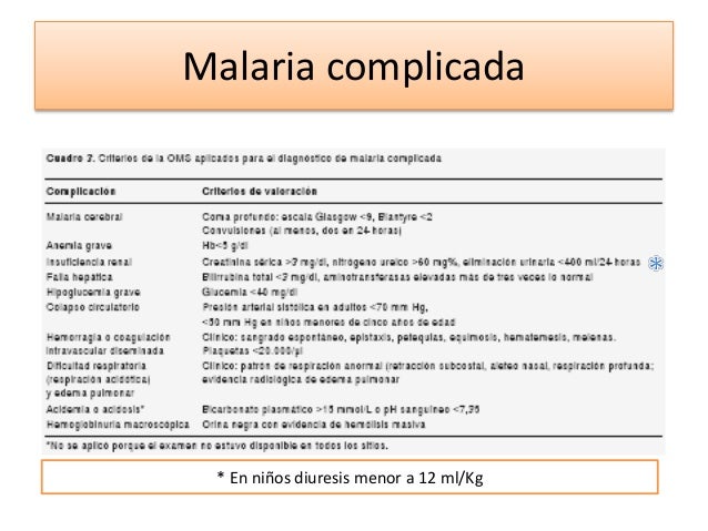 Malaria Pediatria I 3 Rotacion 2014 Unahvs S Matute