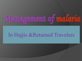 In Hajjis &Returned Travelers
 