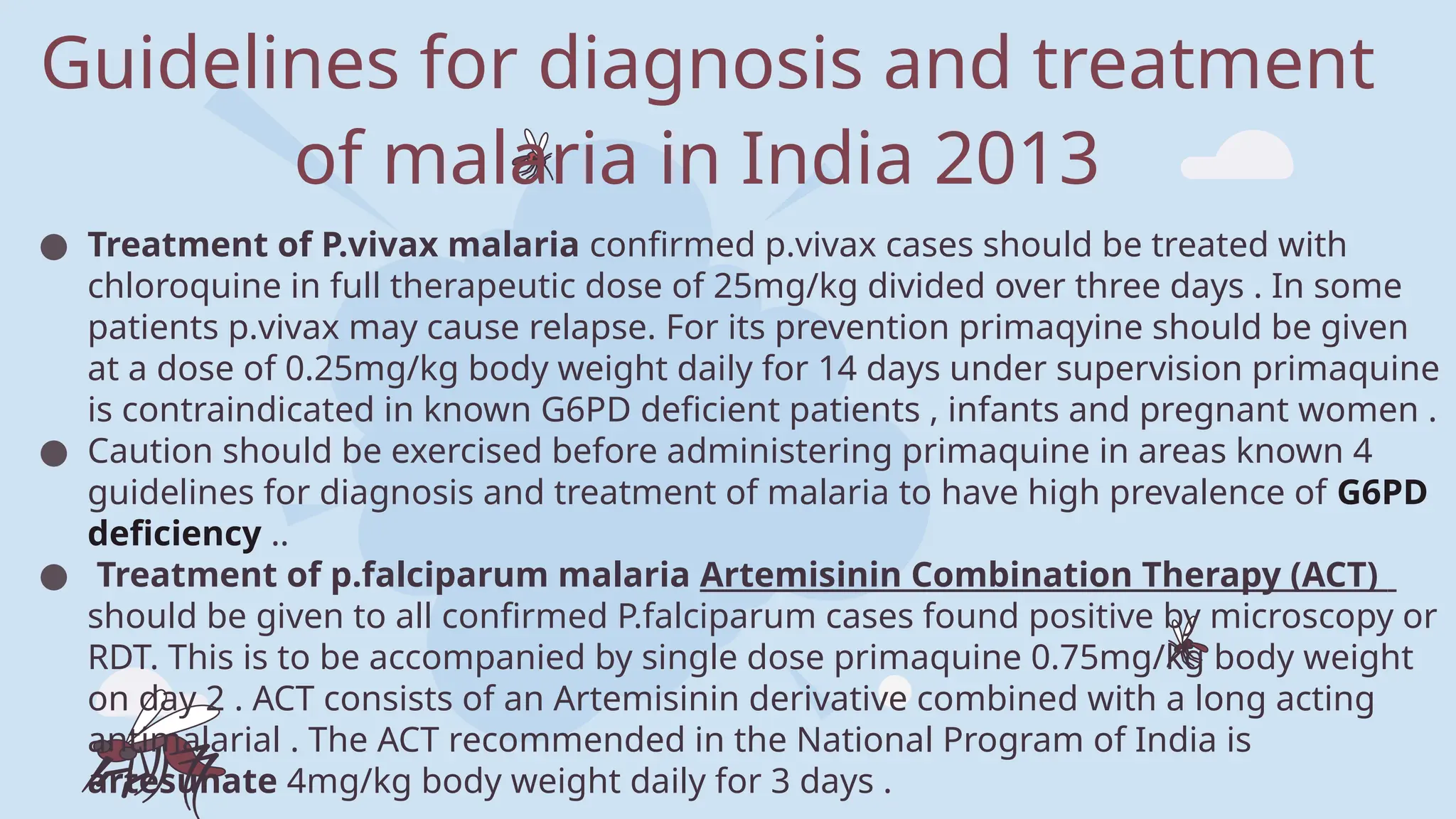 Malaria Community Health Nursing 1 .pptx