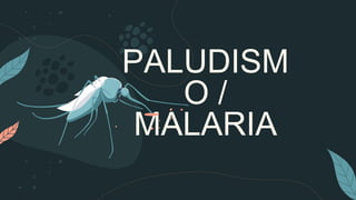 PALUDISM
O /
MALARIA
 