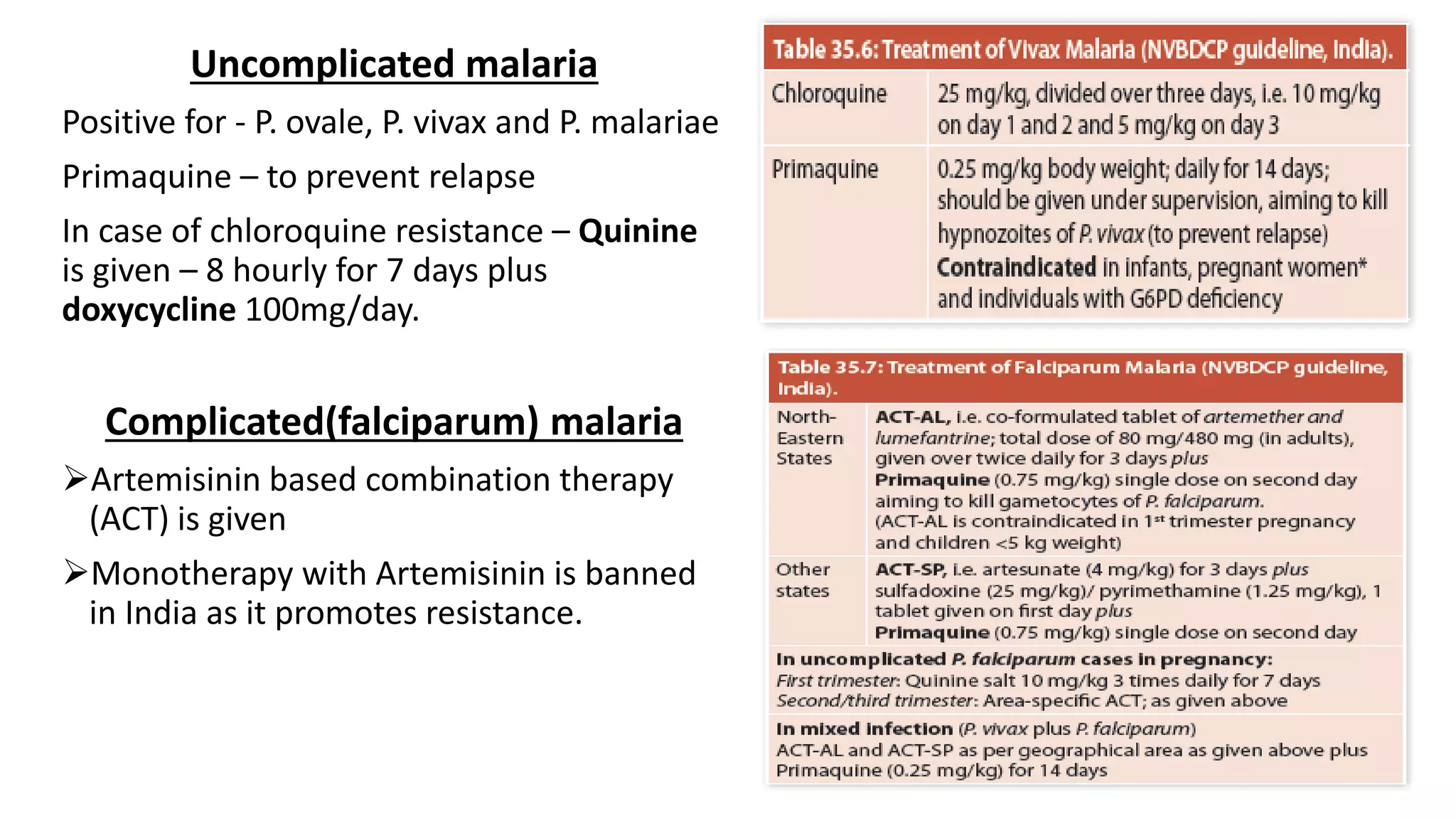malaria - treatment and drug resistance.pptx