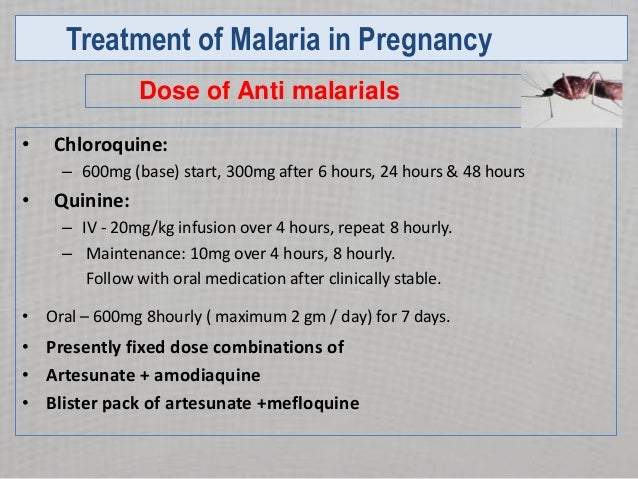 Chloroquine Dosage In Pregnancy